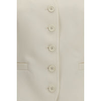 Fendi Beige Wool Oves Aries Waistcoat