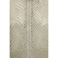 Brunello Cucinelli Beige Linen Cardigan