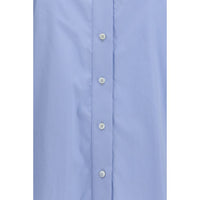 Brunello Cucinelli Blue Cotton Blouse