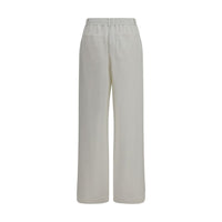 Brunello Cucinelli White Cotton Athletic Pants