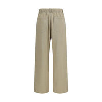 Brunello Cucinelli Beige Cotton Casual Pants