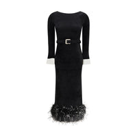 Self-Portrait Black Viscose Cocktail Dress
