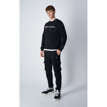 Champion Black Cotton Joggers (Workout Pants)