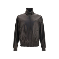 Valentino Garavani Black Lamb Ovis Aries Leather Jacket