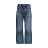 Citizens of Humanity Blue Organic Cotton Straight-Leg Jeans