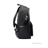 Burberry Abbeydale Branded Stamp Black Nylon Backpack Shoulder Bookbag