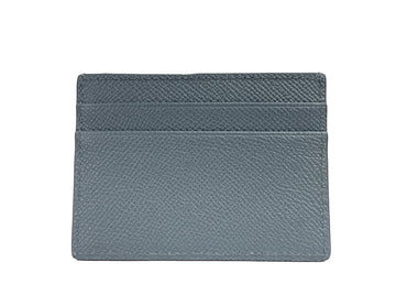 Burberry Sandon Business Small Grey Grained Leather Card Case Wallet