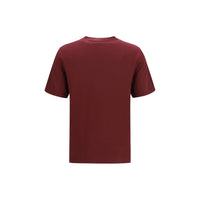 Brunello Cucinelli Bordeaux Cotton T-Shirt