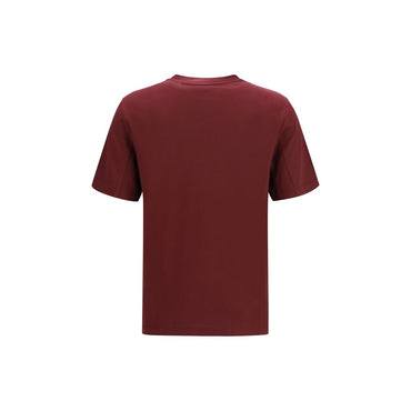 Brunello Cucinelli Bordeaux Cotton T-Shirt