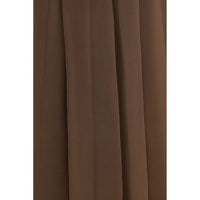 Brunello Cucinelli Brown Silk Midi Skirt