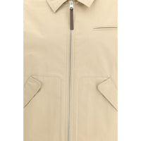 Moschino Beige Cotton Full-Length Jacket