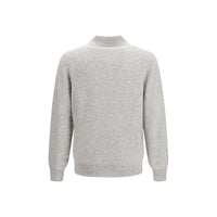Brunello Cucinelli Gray Cashmere Polo Shirt
