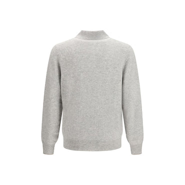 Brunello Cucinelli Gray Cashmere Polo Shirt