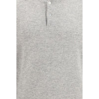 Brunello Cucinelli Gray Cashmere Polo Shirt