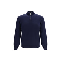 Brunello Cucinelli Blue Cashmere Sweater