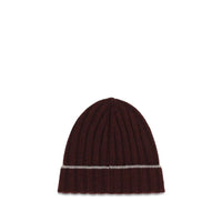Brunello Cucinelli Bordeaux Cashmere Beanie