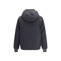 Brunello Cucinelli Gray Wool Oves Aries Shell Jacket