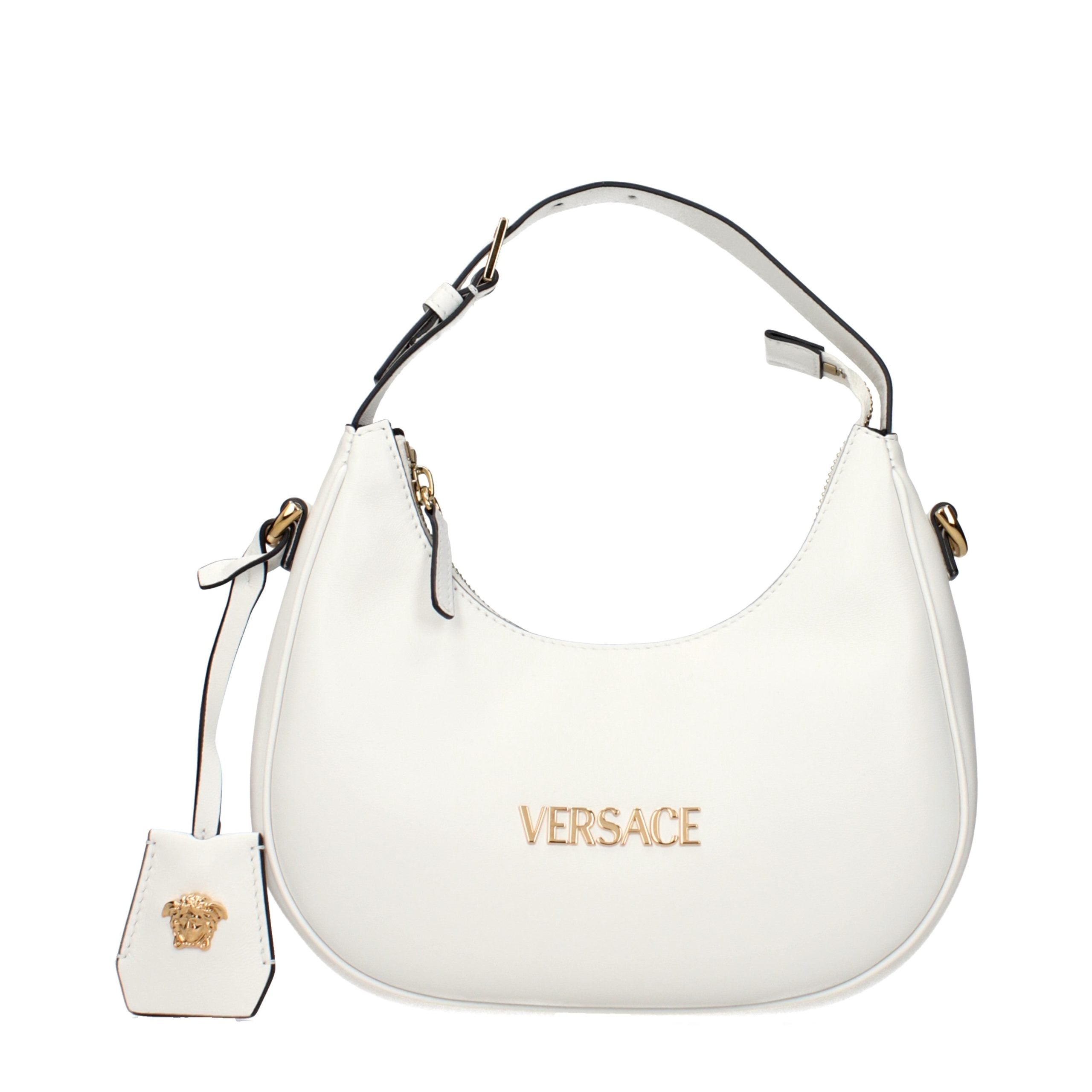 Versace White Leather Handbag