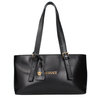 Versace Black Leather Shoulder Bag