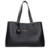 Versace Black Leather Shoulder Bag