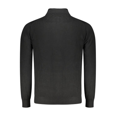 Norway 1963 Black Wool Men Cardigan