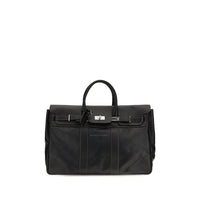 Brunello Cucinelli Black Calf Leather Bos Taurus Luggage And Travel