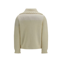 Moncler Grenoble Beige Wool Oves Aries Cardigan