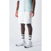 Champion White Cotton Bermuda Shorts