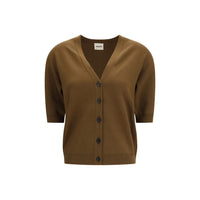 Khaite Brown Wool Oves Aries Cardigan