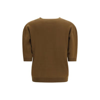 Khaite Brown Wool Oves Aries Cardigan