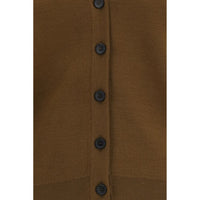 Khaite Brown Wool Oves Aries Cardigan