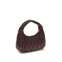 Miu Miu Bordeaux Calf Leather Bos Taurus Shoulder Bag