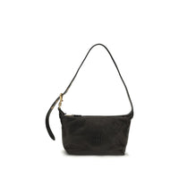 Miu Miu Black Suede Leather Shoulder Bag