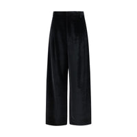 Darkpark Black Viscose Casual Pants