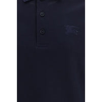 Burberry Blue Cotton Polo Shirt
