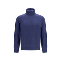 Aragona Cashmere Blue Cashmere Turtleneck