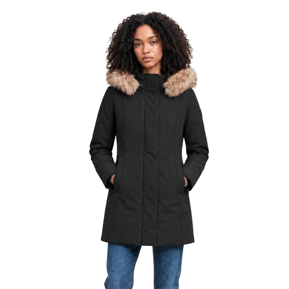 Refrigiwear Black Polyester Full-Length Jacket