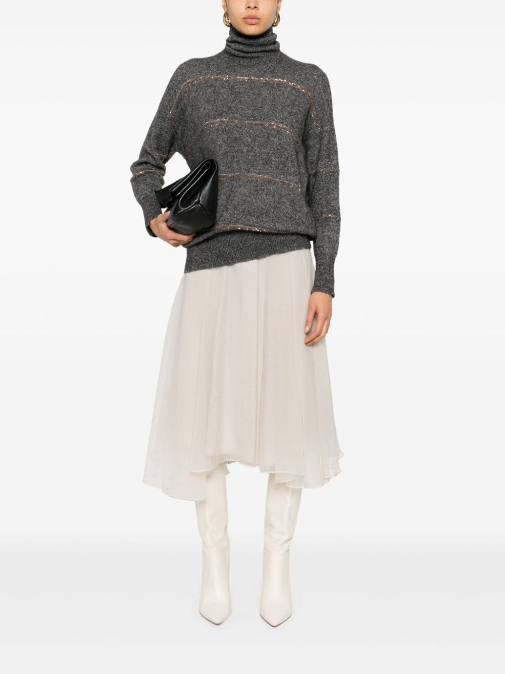 Brunello Cucinelli Sweaters Grey