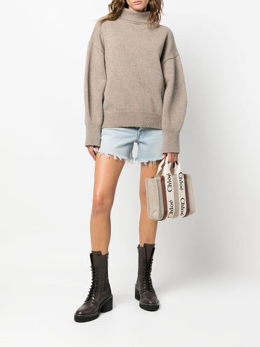 Chloé Woody logo-print tote bag
