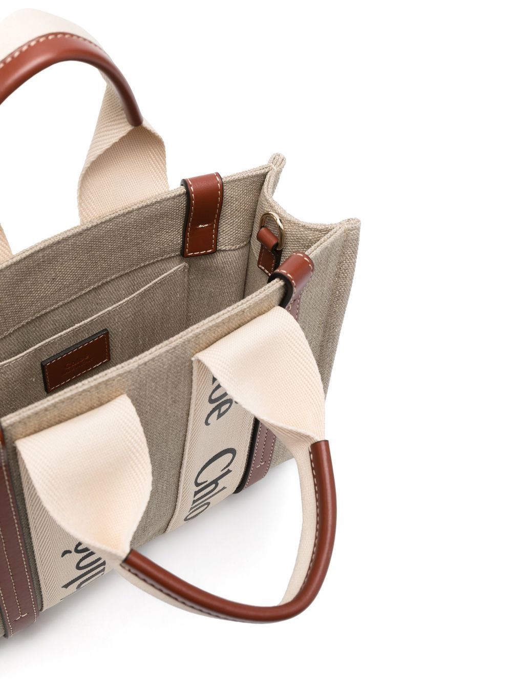 Chloé Woody logo-print tote bag