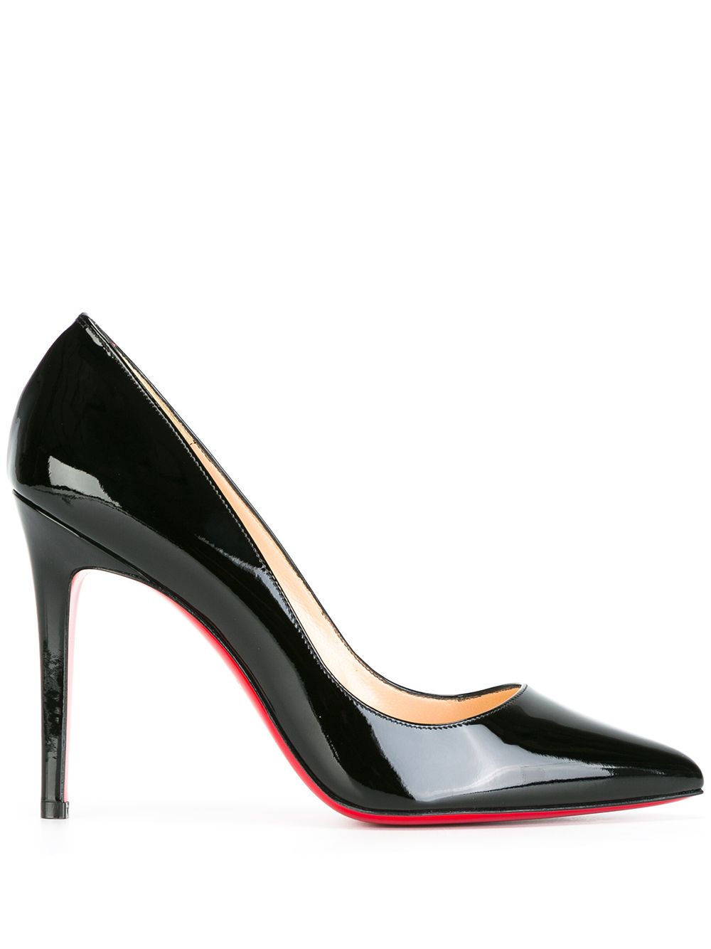 Christian Louboutin With Heel Black -black-patent leather-red bottoms