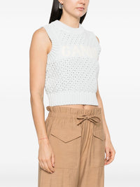 GANNI Sweaters Clear Blue