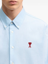 Ami Paris Shirts Clear Blue