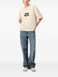Ami Paris T-shirts and Polos Beige