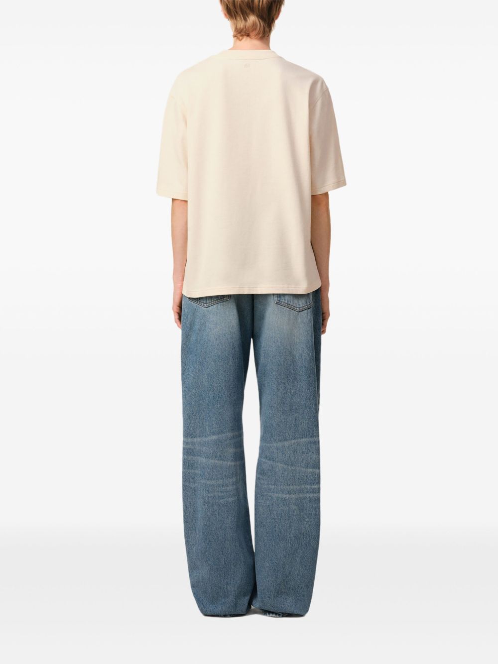 Ami Paris T-shirts and Polos Beige