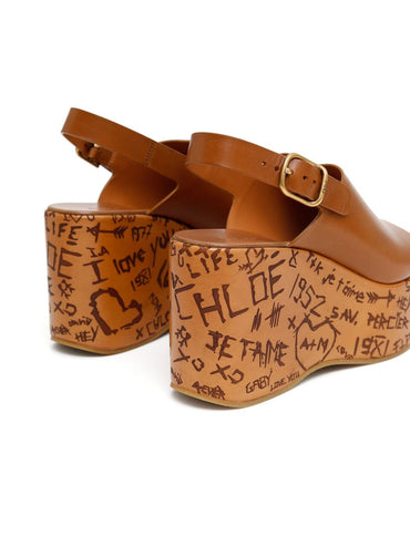 Chloè Sandals Leather Brown