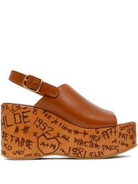 Chloè Sandals Leather Brown