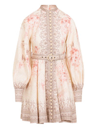 Zimmermann Dresses Powder -powder pink-mini dress-button down