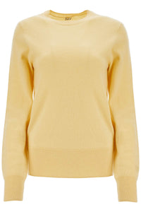 Toteme soft yellow cashmere sweater crew neck