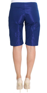 Ermanno Scervino Chic Blue Mid Waist Shorts